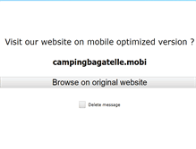 Tablet Screenshot of camping-bagatelle.com
